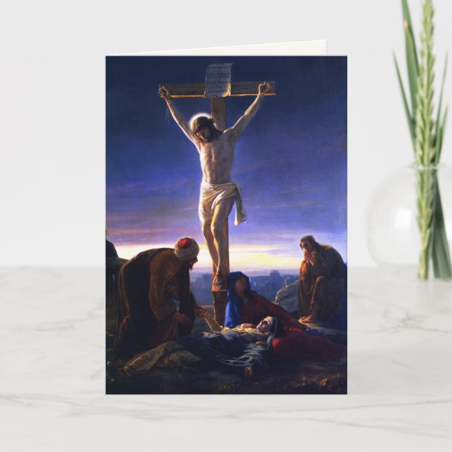 Pour Fêtes Annuelles La crucifixion de Jésus. Cartes de Pâques de (Devant)