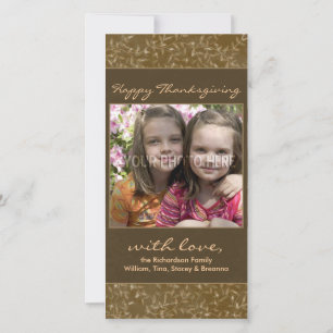 Pour Fêtes Annuelles L'automne de thanksgiving laisse des cartes photos