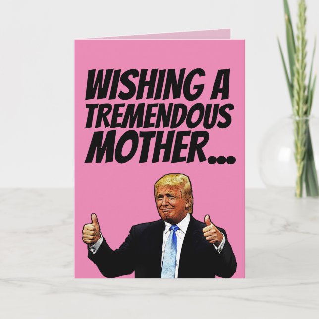 POUR FÊTES ANNUELLES LES CARTES DE JOUR DE LA MÈRE DONALD TRUMP, ÉNORME (Devant)