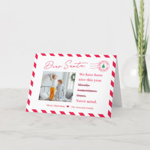 Pour Fêtes Annuelles Lettre aux enfants Père Noël Cartes photos de Noël