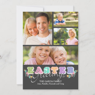 Pour Fêtes Annuelles Lettres de Pâques Quatre Cartes photos