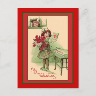 Pour Fêtes Annuelles Ma Valentine Cute Cartes d'Art Vintages et cartes