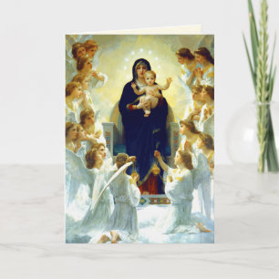 Pour Fêtes Annuelles Madonna de W.Bouguereau. Cartes de Noël Art