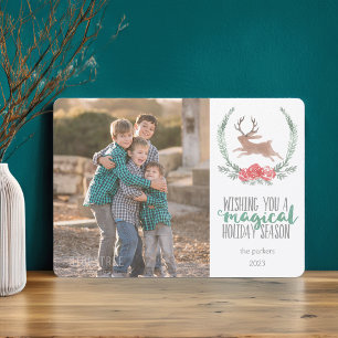 Pour Fêtes Annuelles Magie de vacances   Cartes photos de Jackalope Woo