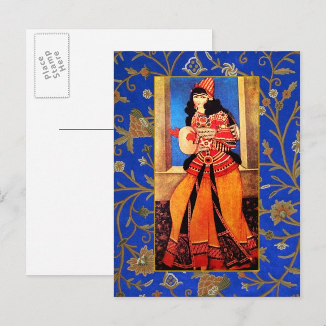 Pour Fêtes Annuelles Maintenant Mubarak. Cartes de vœux du Nouvel An pe (Devant / Derrière)