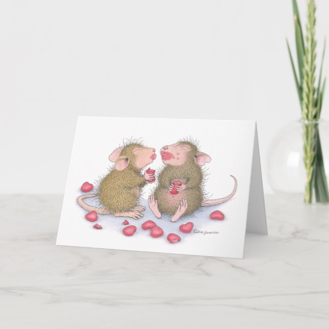 Pour Fêtes Annuelles Maison-Souris Designs® - cartes de note (Devant)