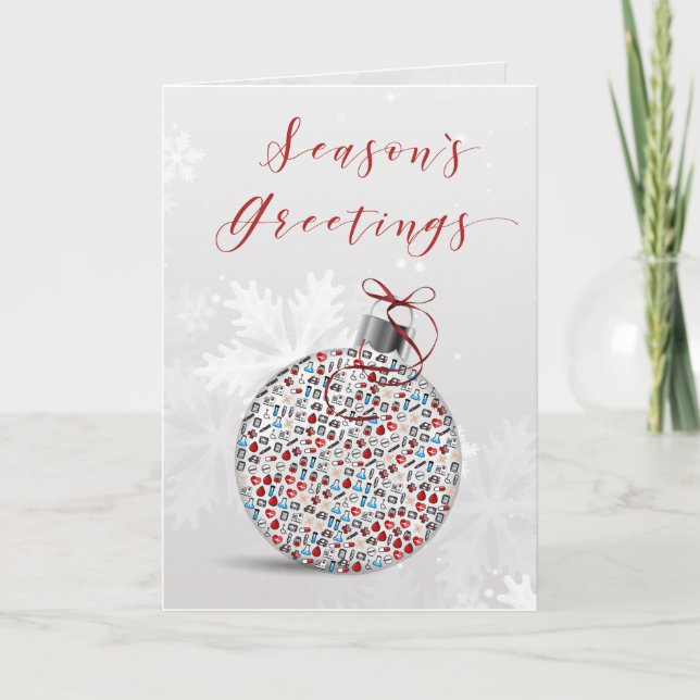 Pour Fêtes Annuelles Médecine Médecin Médicale Infirmière Cartes de fin (Devant)