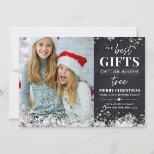 Pour Fêtes Annuelles Meilleures cartes de Noël d'annonce de grossesse
