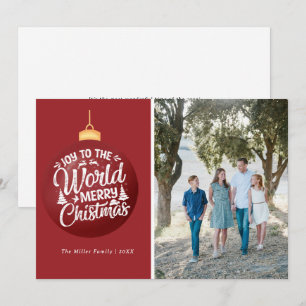 Pour Fêtes Annuelles Noël Carol Famille Photo Cartes de Noël