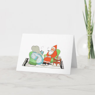 Pour Fêtes Annuelles Noël de père, cartes de Noël, Babar l'Eleph