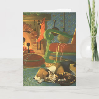 Pour Fêtes Annuelles Noël Vintage, Cartes faciles à Customiser