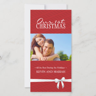 Pour Fêtes Annuelles Nos 1ères Cartes Photo de Noël