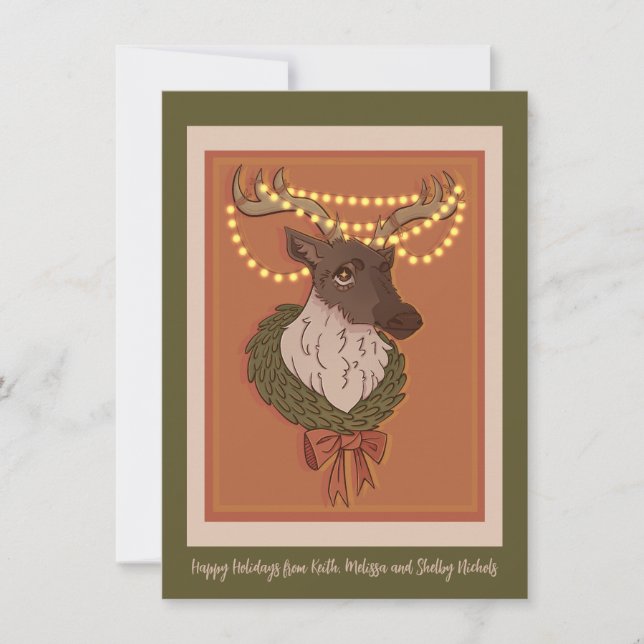 Pour Fêtes Annuelles Nos cartes de Noël (Devant)