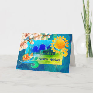 Pour Fêtes Annuelles Nowruz Moubarak. Cartes de voeux du Nouvel An pers