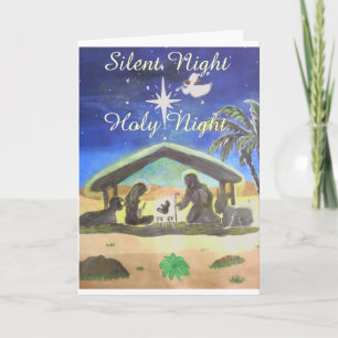 Pour Fêtes Annuelles Nuit silencieuse ! Cartes de voeux saintes de nuit