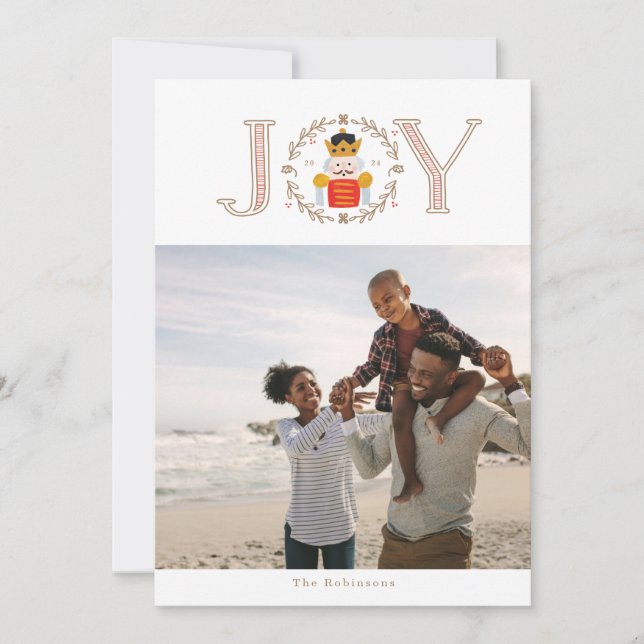 Pour Fêtes Annuelles Nutcracker Prince Cartes photos de vacances (Devant)