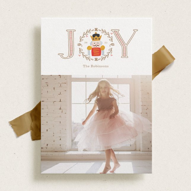 Pour Fêtes Annuelles Nutcracker Prince Cartes photos de vacances (Créateur téléchargé)