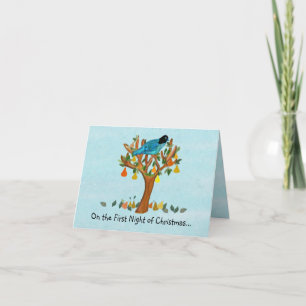 Pour Fêtes Annuelles Partridge dans les cartes d'arbre à poires