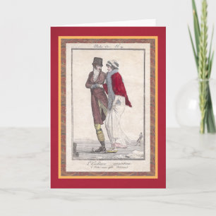 Pour Fêtes Annuelles Patinage romantique sur glace Cartes de Noël de st