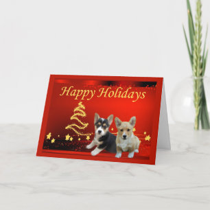 Pour Fêtes Annuelles Pembroke Welsh Corgi - Étoiles de cartes de Noël