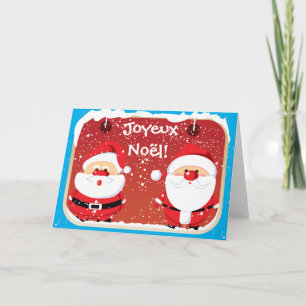 Pour Fêtes Annuelles Père Noël Santa Claus cartes