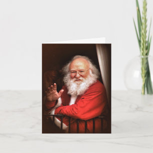 Pour Fêtes Annuelles Père Noël sur les cartes de Noël du train