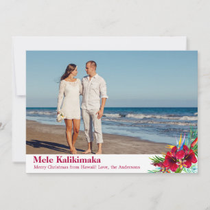 Pour Fêtes Annuelles Photo Mele Kalikimaka Cartes de Noël