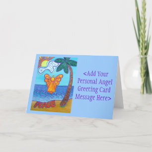 Pour Fêtes Annuelles Plage Angel Art Personnalisé Note ou Cartes de voe