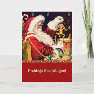Pour Fêtes Annuelles Prettige Kerstdagen. Cartes de Noël en néerlandais