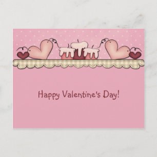 Pour Fêtes Annuelles Primitive Country Hearts Bougies Valentines Cartes