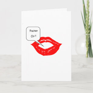 Pour Fêtes Annuelles Pucker Up>Funny Valentines cartes de jour
