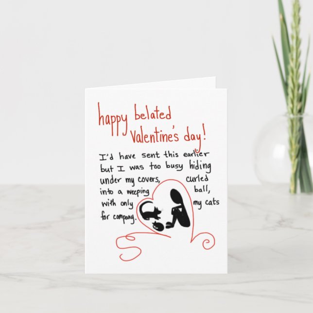 Pour Fêtes Annuelles Saint-Valentin (chats) : cartes (Devant)