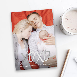 Pour Fêtes Annuelles Shiny XOXO Cartes photos de la Saint Valentin