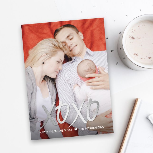 Pour Fêtes Annuelles Shiny XOXO Cartes photos de la Saint Valentin (Créateur téléchargé)