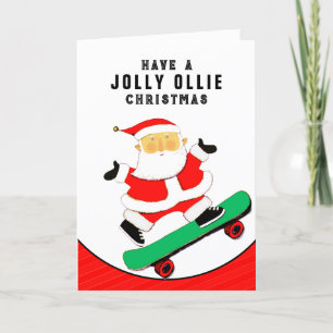 Pour Fêtes Annuelles Skateboard Cartes de fin de année de Noël