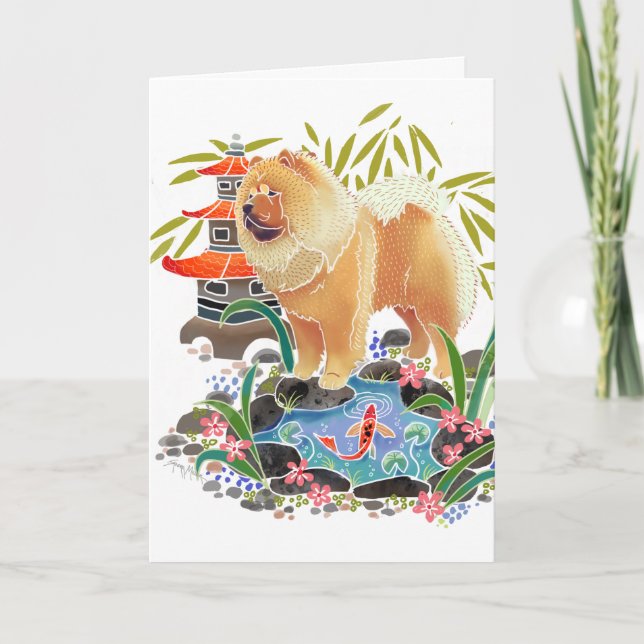 Pour Fêtes Annuelles SONG MAO les cartes d'art Chow (Devant)