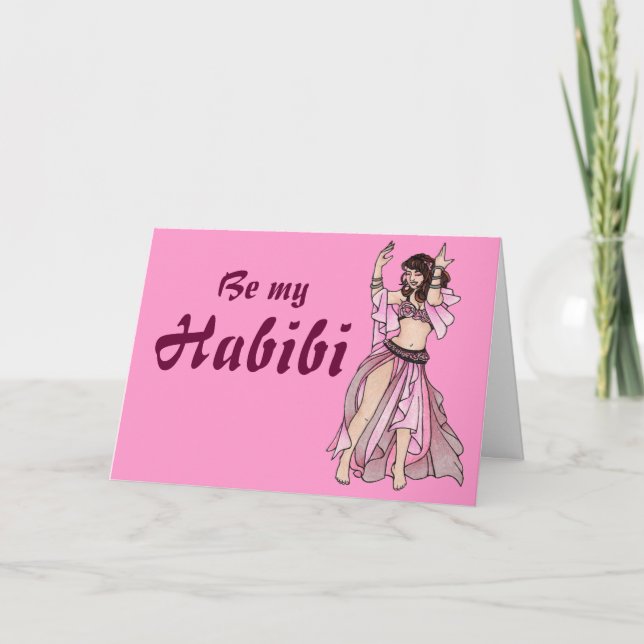 Pour Fêtes Annuelles Soyez mes cartes de Saint-Valentin Habibi (Devant)