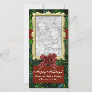 Pour Fêtes Annuelles Téléchargez votre photo, Designer Flat Cartes de f