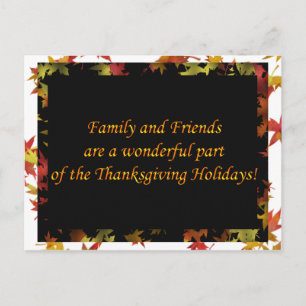Pour Fêtes Annuelles Thanksgiving - Cartes famille et amis