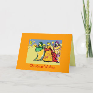 Pour Fêtes Annuelles Trois cartes des Rois Noël