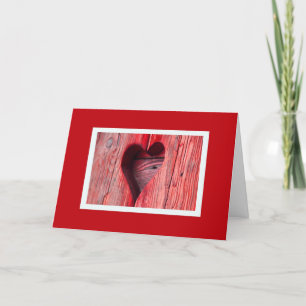 Pour Fêtes Annuelles Valentines Day Cartes de Vacances Coeur en Bois