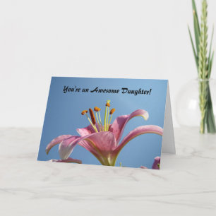Pour Fêtes Annuelles Vous êtes une fille incroyable ! Cartes de vœux fl