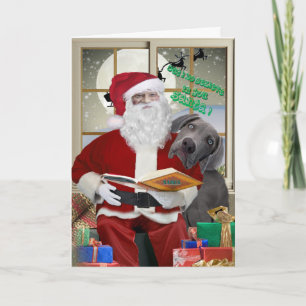 Pour Fêtes Annuelles Weimaraner Je CROIS AUX Cartes