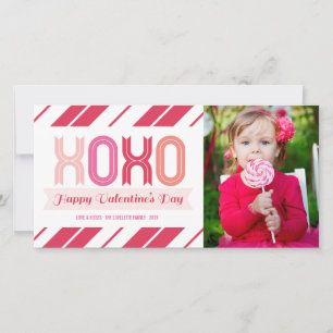 Pour Fêtes Annuelles XOXO Amour et baisers Cartes photos de la Saint Va