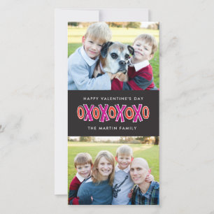 Pour Fêtes Annuelles XOXO Saint Valentin Deux Cartes photos