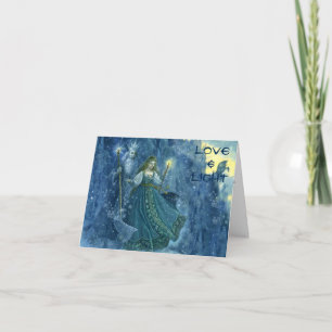 Pour Fêtes Annuelles Yule Blessings : Cartes de voeux