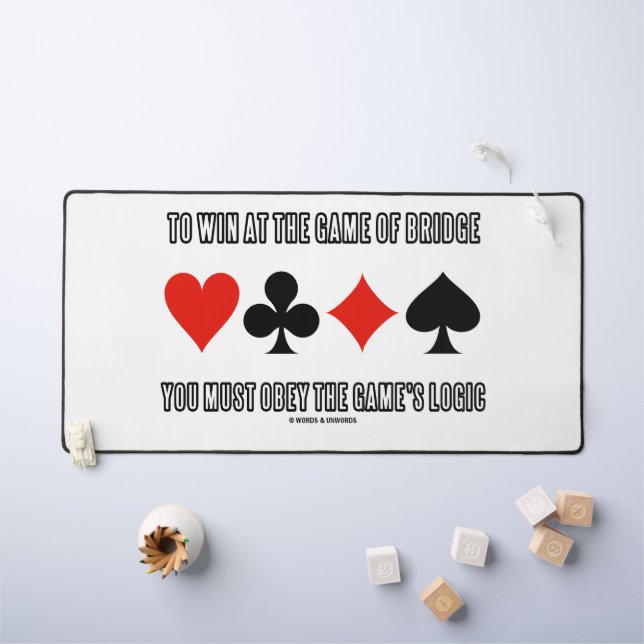 Pour gagner au jeu de bridge, il faut obéir à la l (Tableau pour enfants)