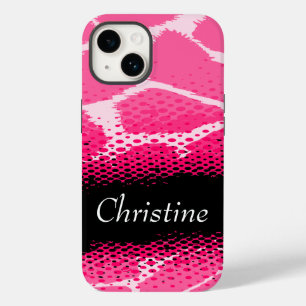Pour iPhone 14 Coque de poster de animal graphique rose