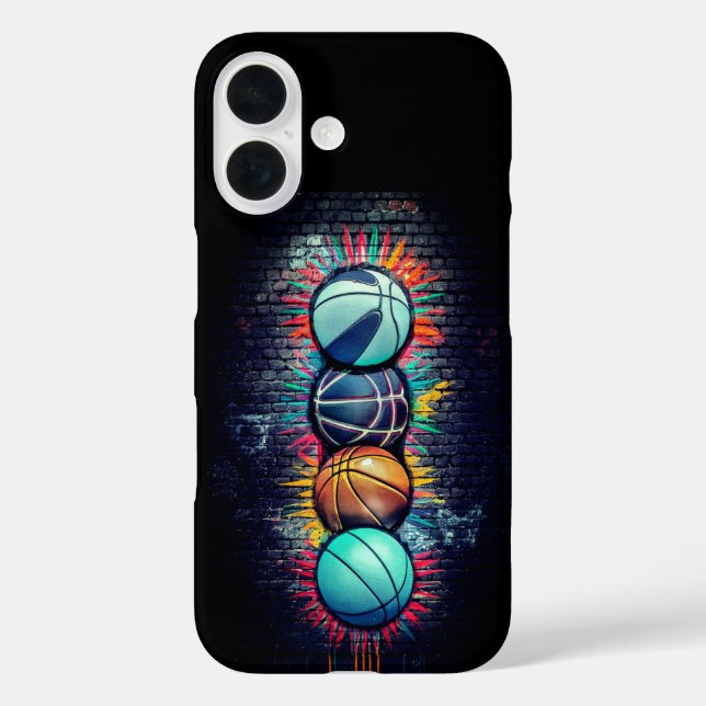 Pour iPhone 16 Basketball Streetball Samsung Coque Phone couvertu (Verso)