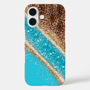 Pour iPhone 16 Conception de coque de téléphone Glamour Paillette